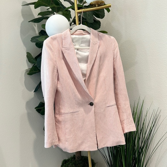 H&M Jackets & Coats Hm Pink Blazer Poshmark